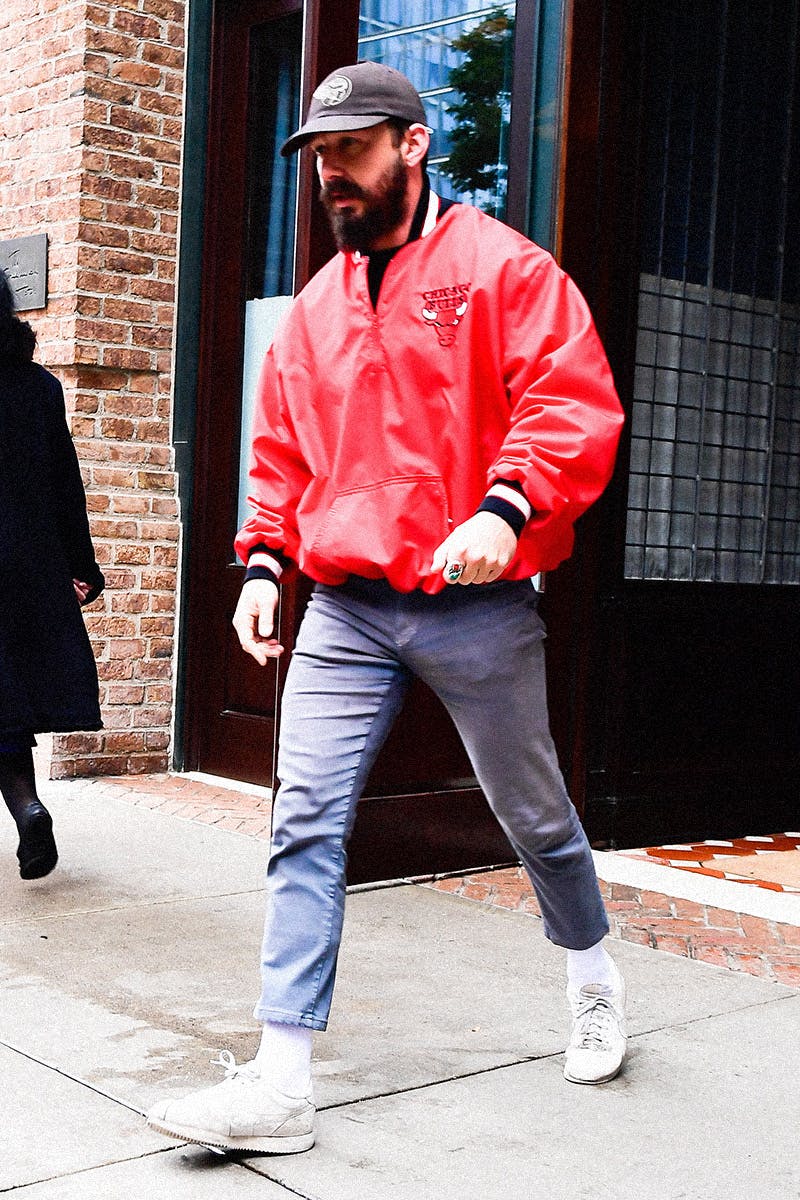 Shia LaBeouf Does Vintage Sportswear
